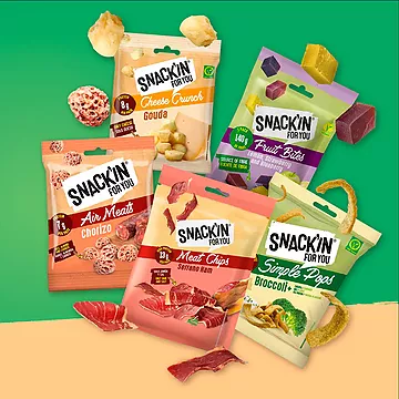 SNACK’IN FOR YOU, Nuevos y nutritives snacks hechos con ingredientes reales.